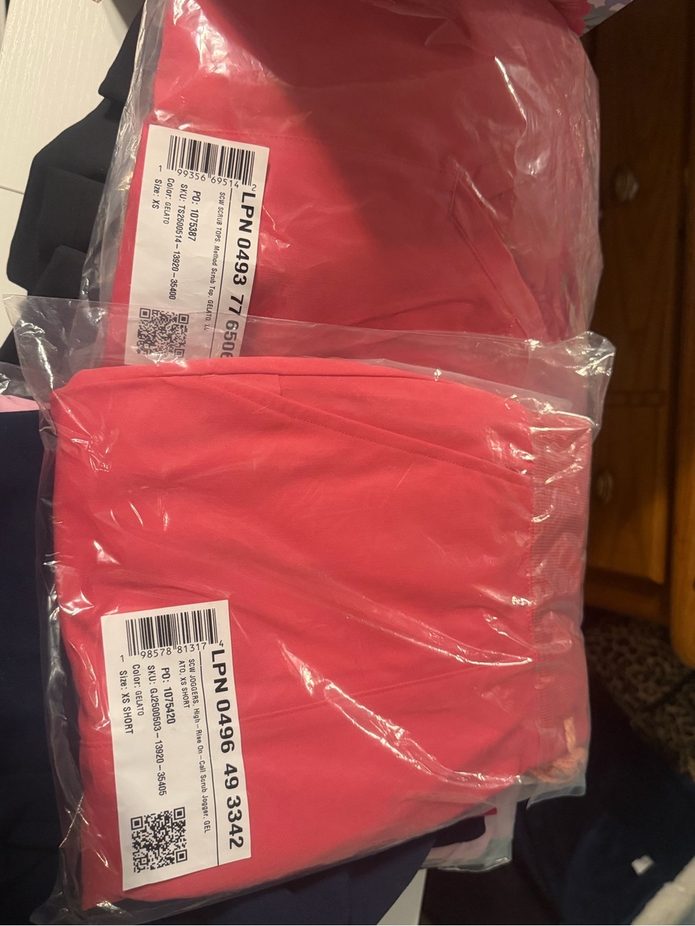 Fabletics Gelato Scrub Set (Top and Joggers)